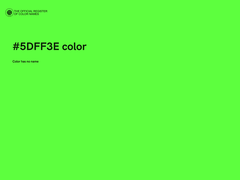 #5DFF3E color image