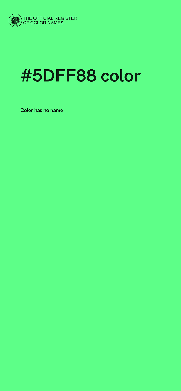 #5DFF88 color image