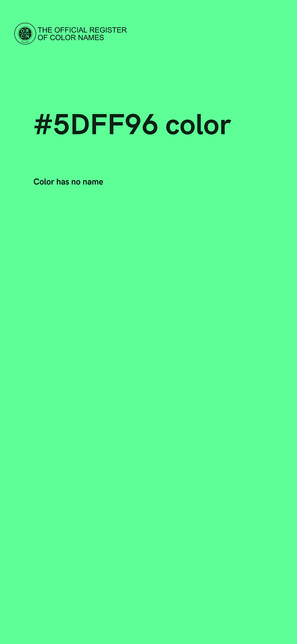 #5DFF96 color image