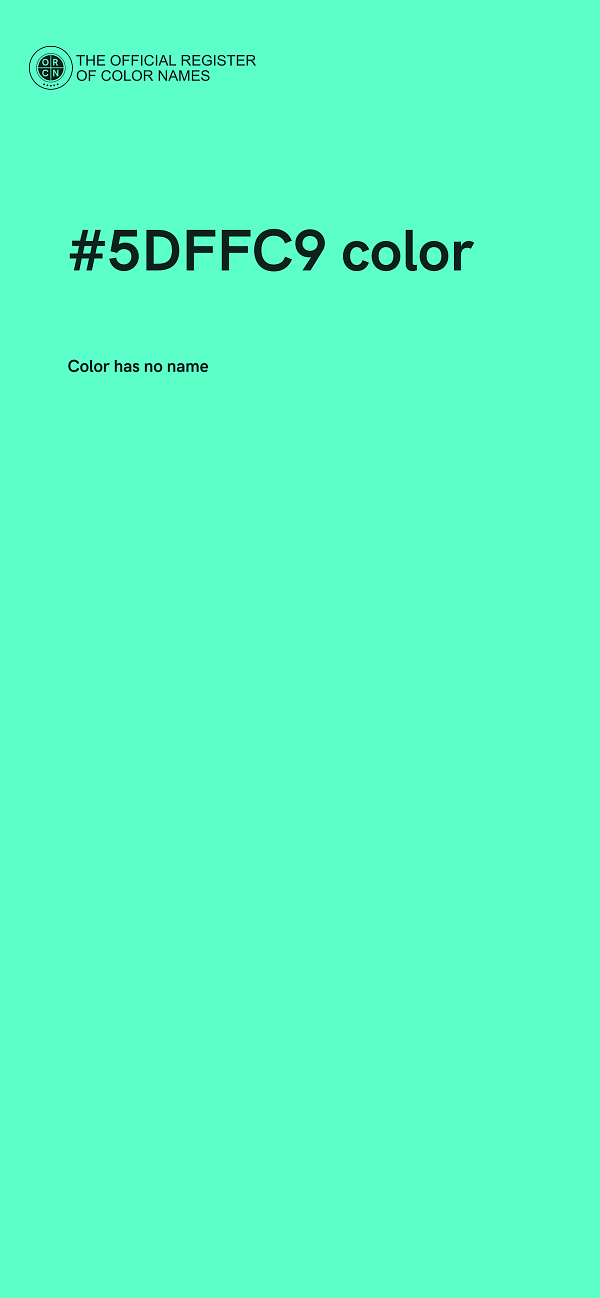 #5DFFC9 color image