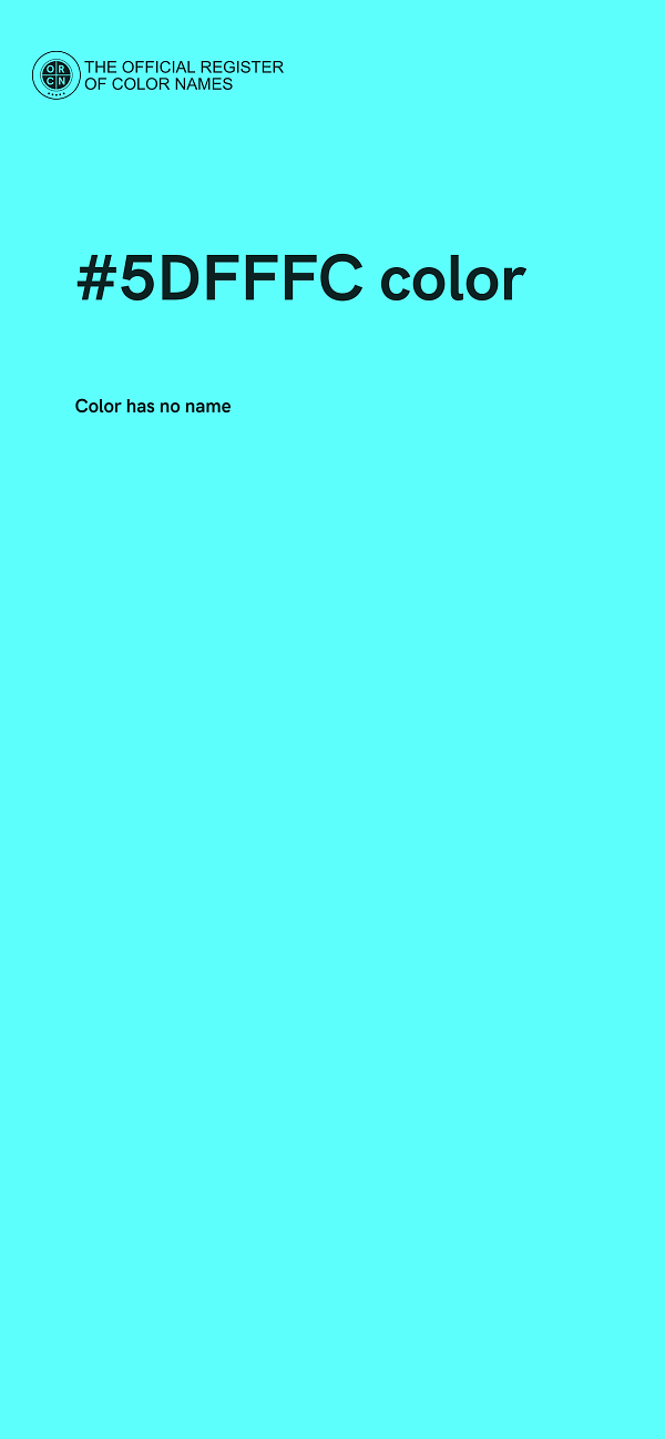 #5DFFFC color image