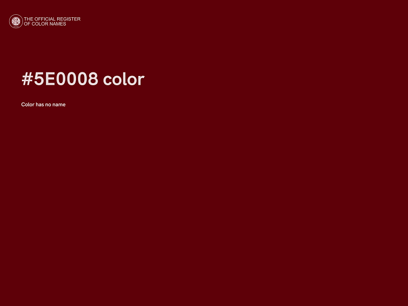 #5E0008 color image