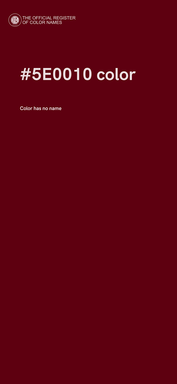 #5E0010 color image
