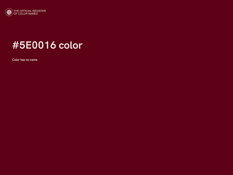 #5E0016 color image