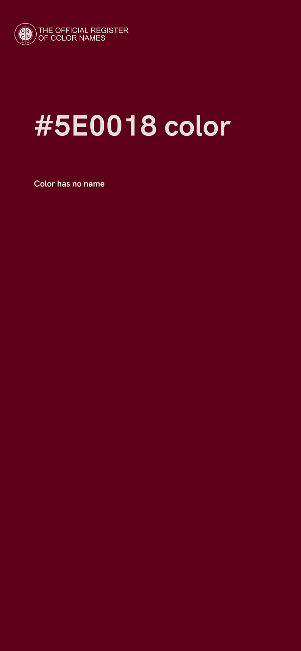 #5E0018 color image