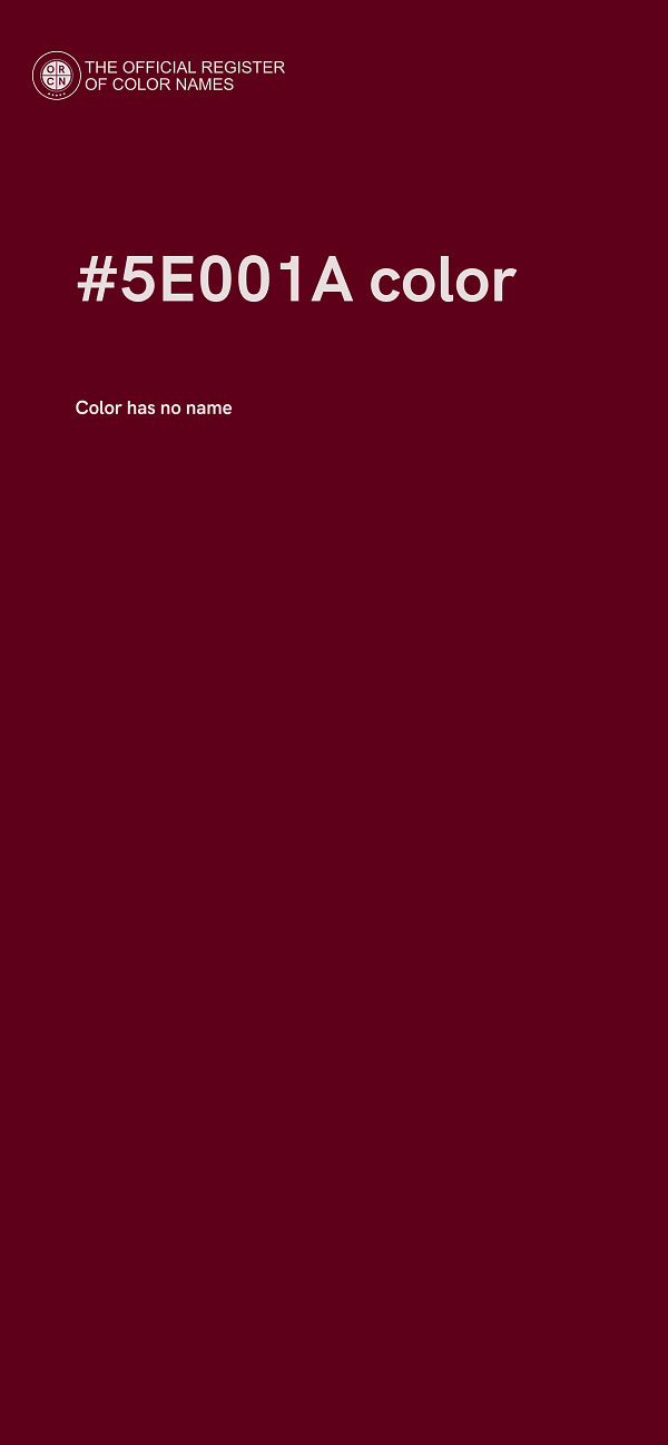 #5E001A color image