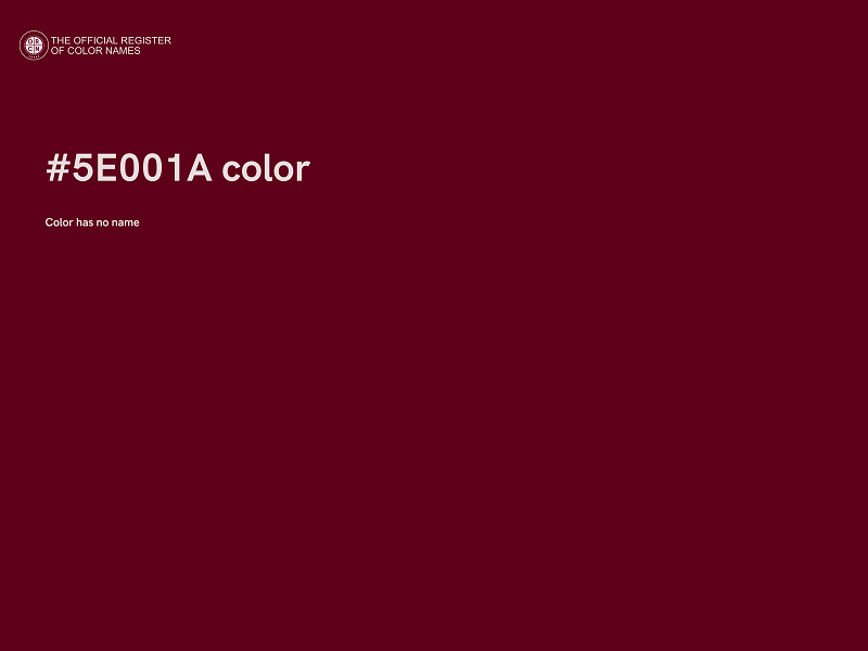 #5E001A color image