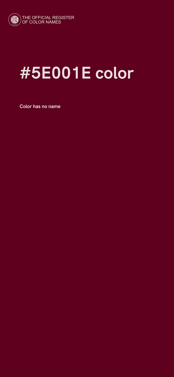 #5E001E color image