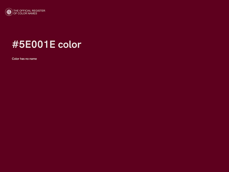 #5E001E color image