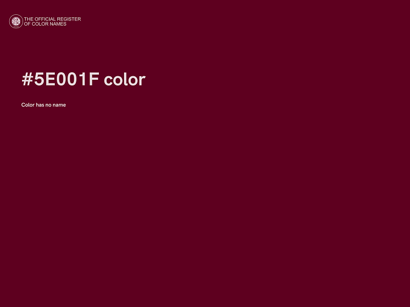 #5E001F color image