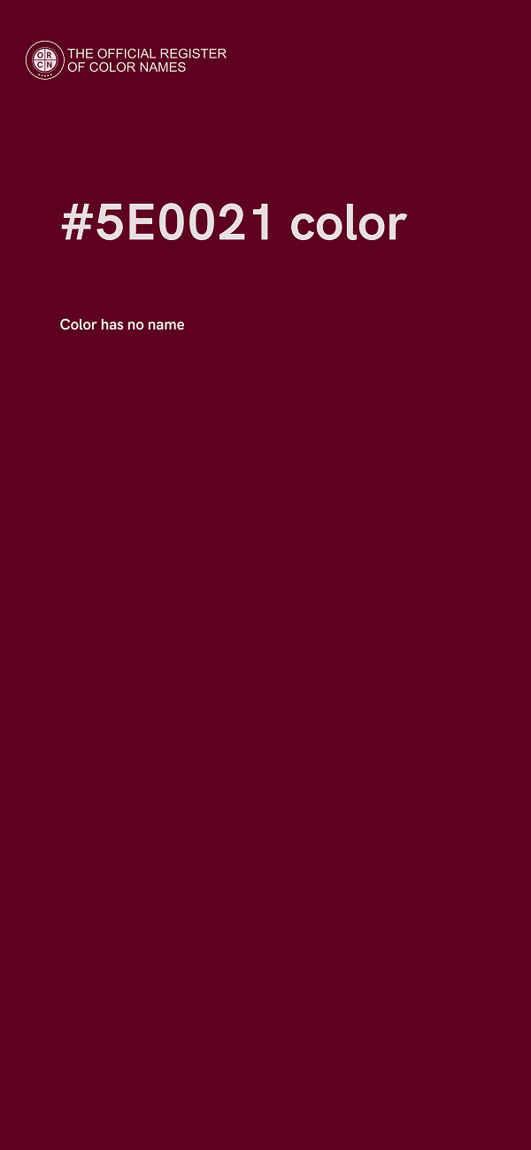 #5E0021 color image