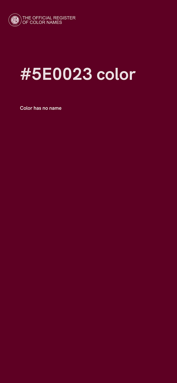 #5E0023 color image
