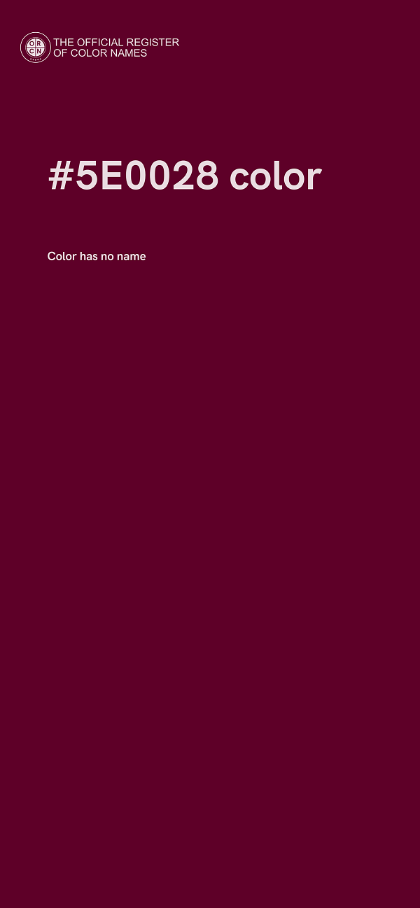 #5E0028 color image