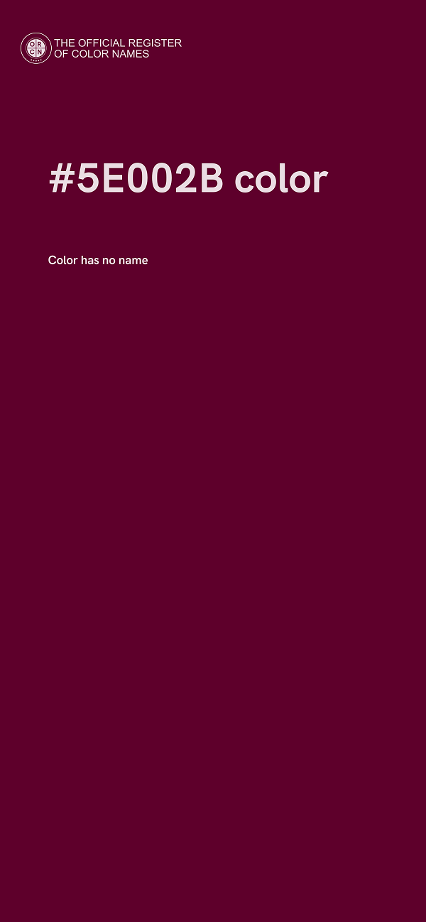 #5E002B color image