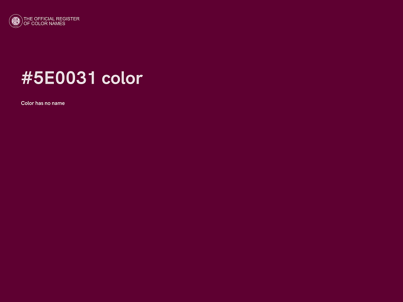 #5E0031 color image
