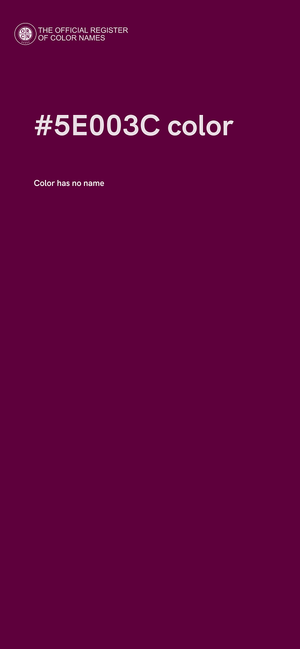 #5E003C color image