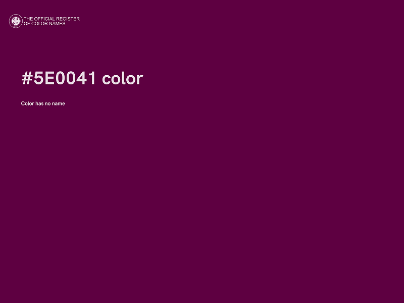 #5E0041 color image