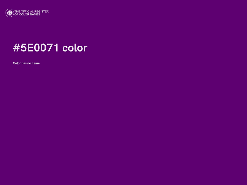 #5E0071 color image