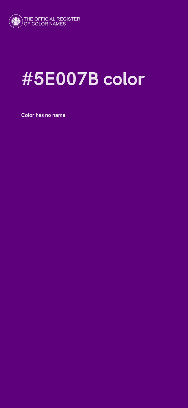 #5E007B color image
