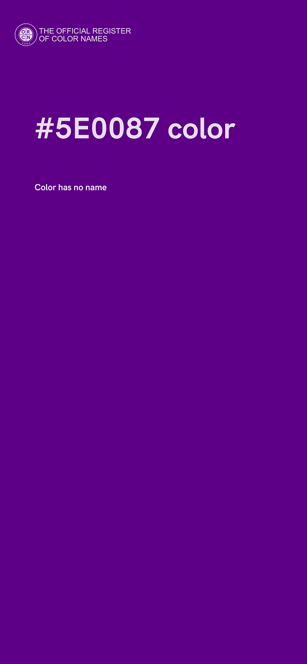 #5E0087 color image