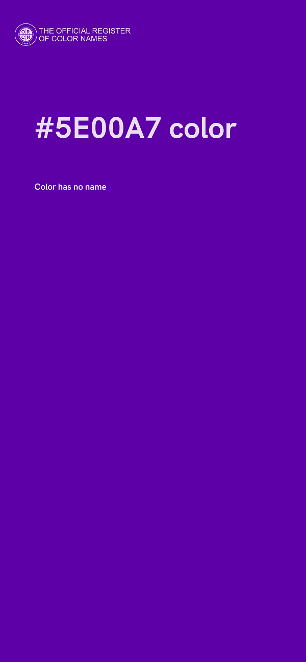 #5E00A7 color image