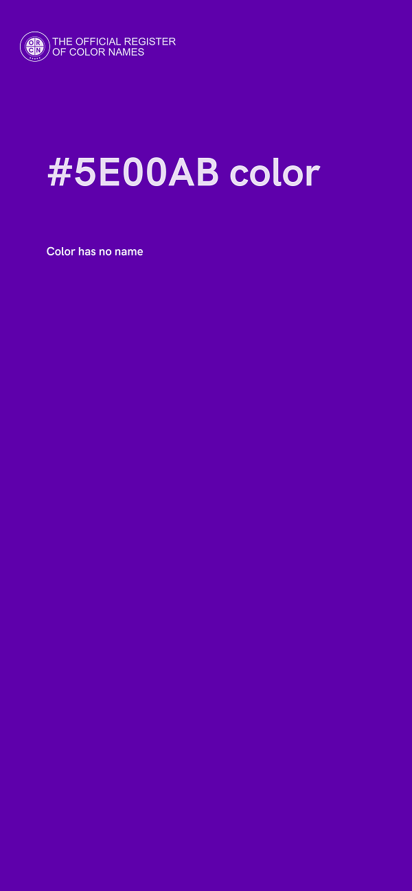 #5E00AB color image