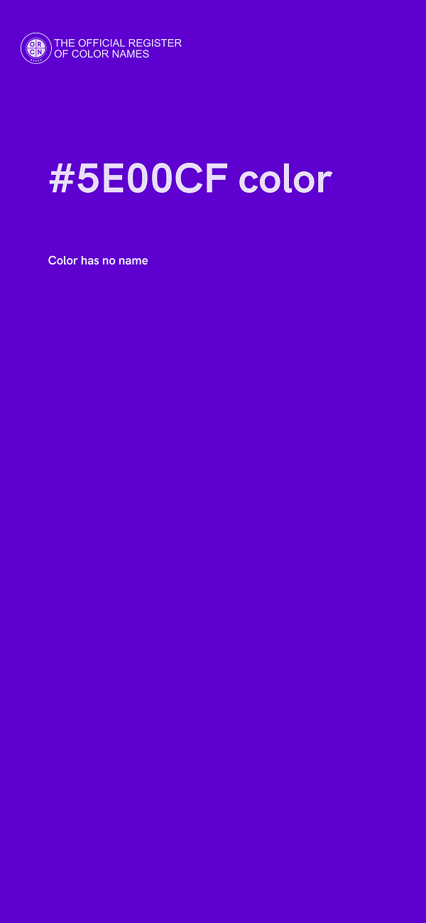 #5E00CF color image