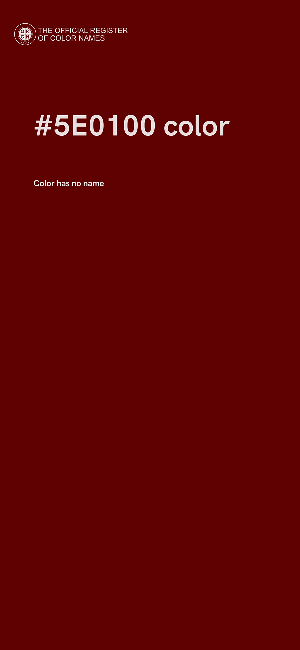 #5E0100 color image