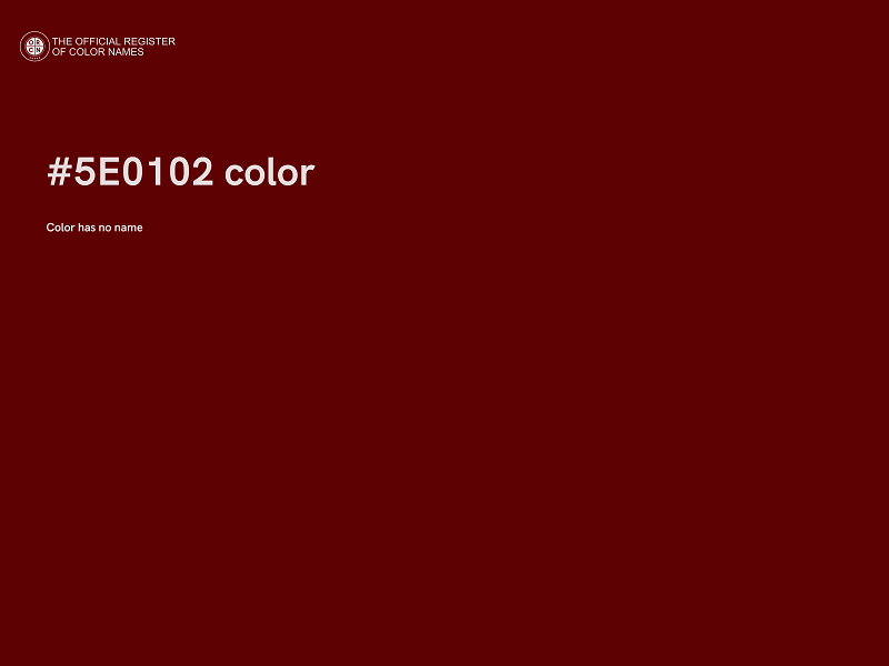 #5E0102 color image