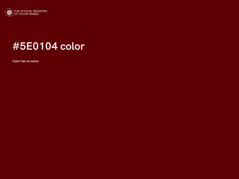 #5E0104 color image
