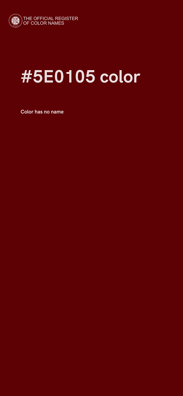 #5E0105 color image