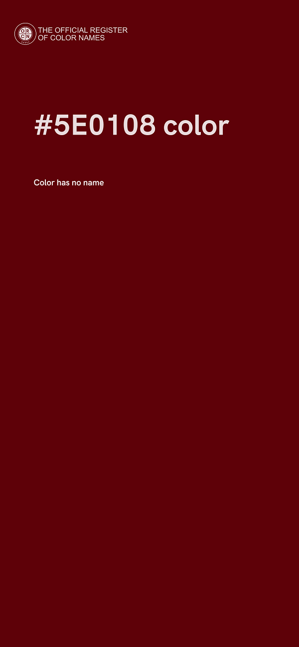 #5E0108 color image