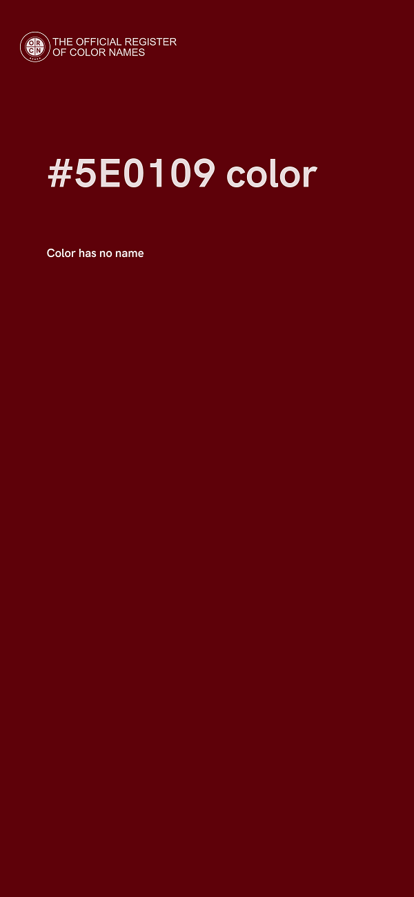 #5E0109 color image