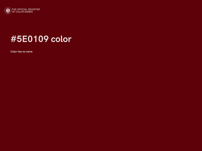 #5E0109 color image