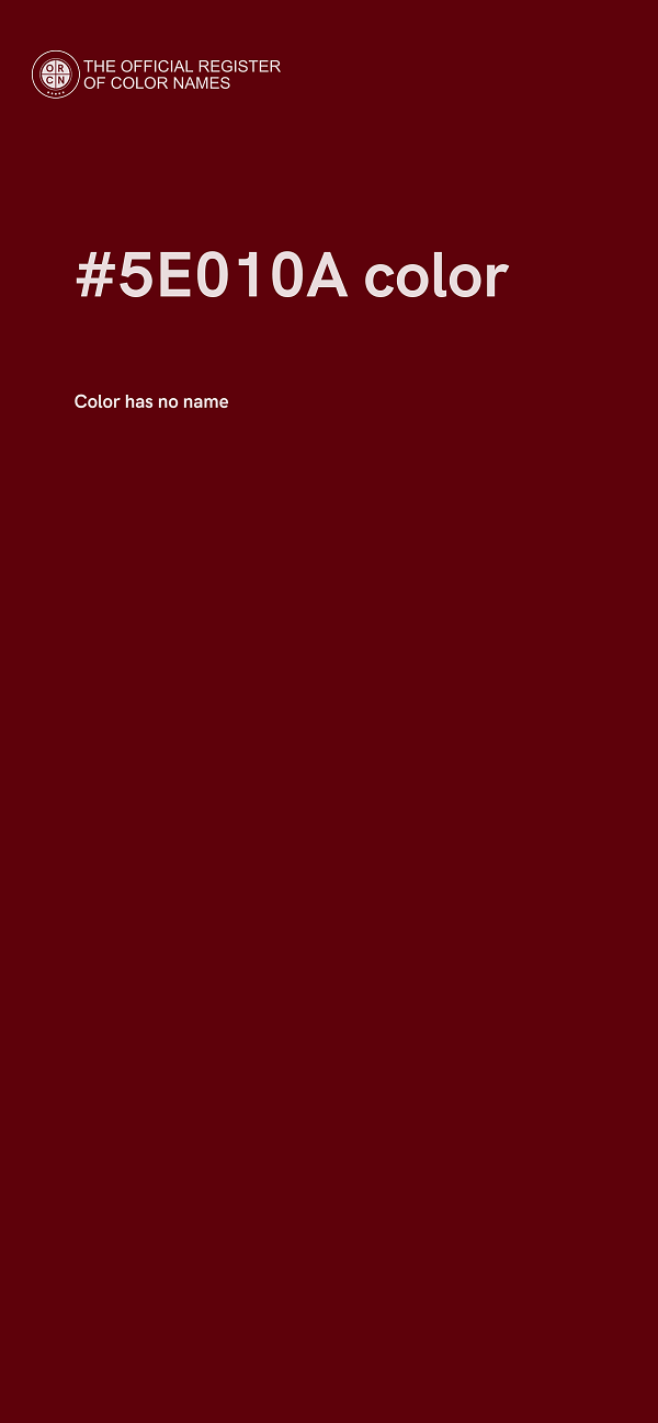#5E010A color image