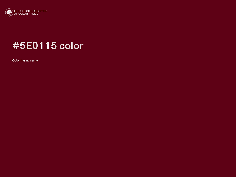 #5E0115 color image