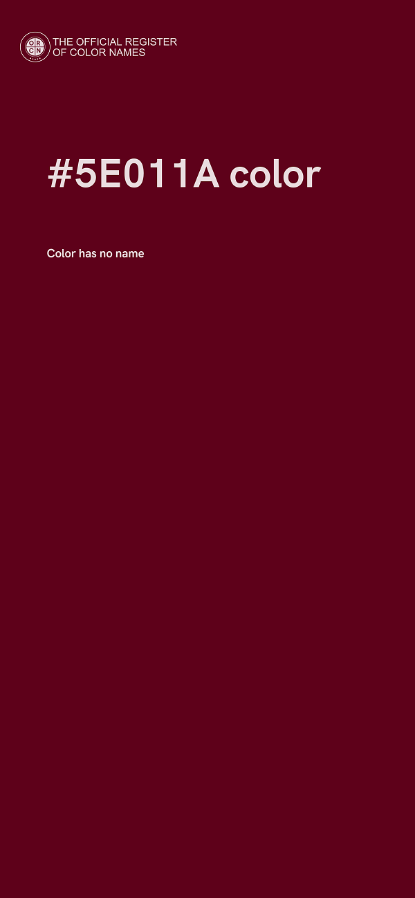 #5E011A color image