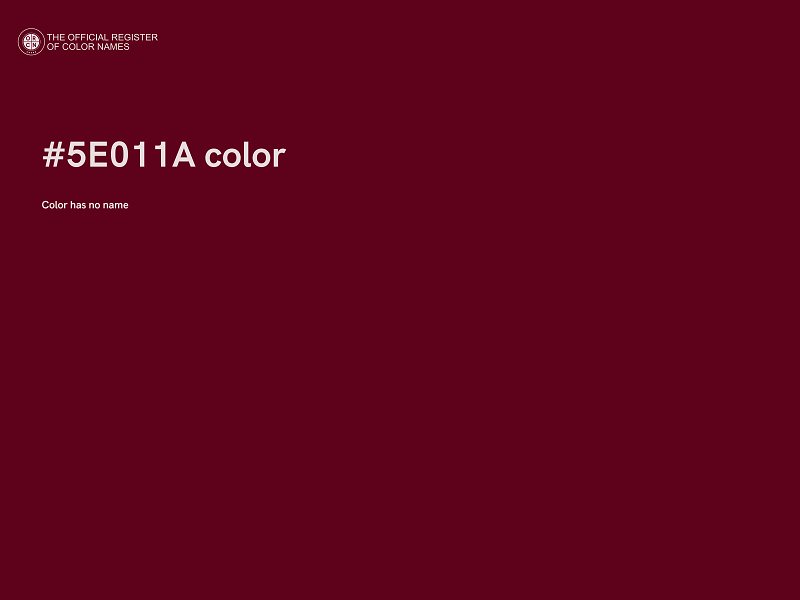 #5E011A color image