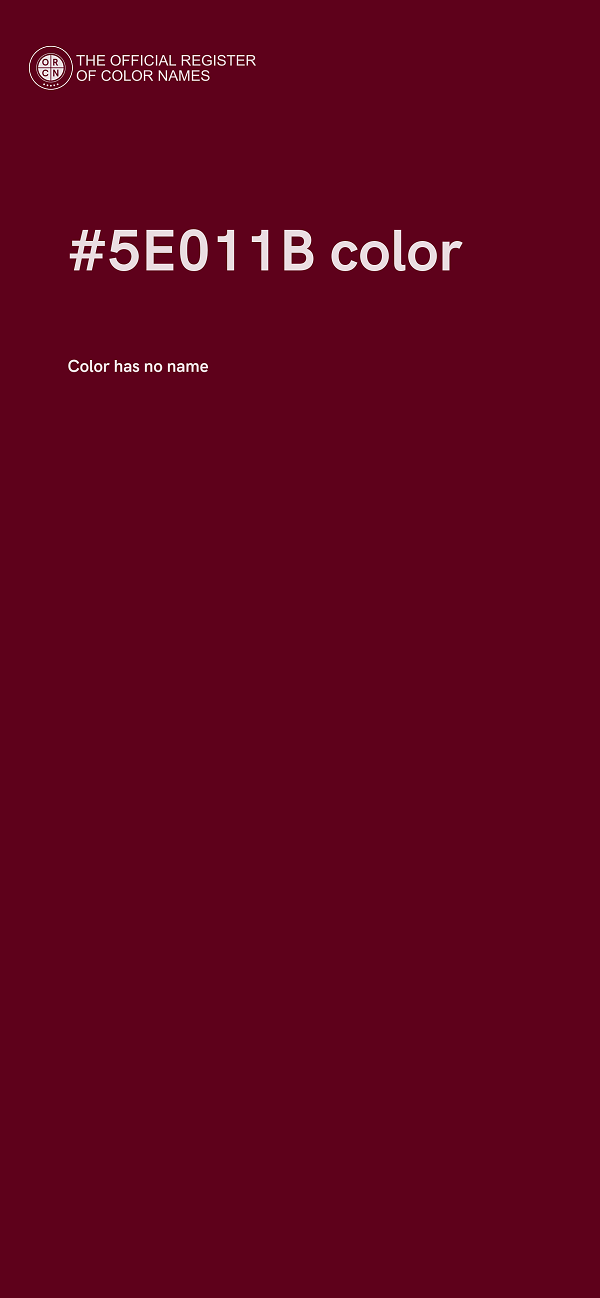 #5E011B color image