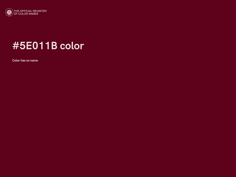 #5E011B color image