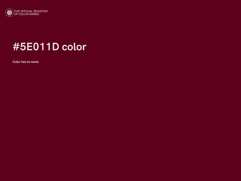 #5E011D color image