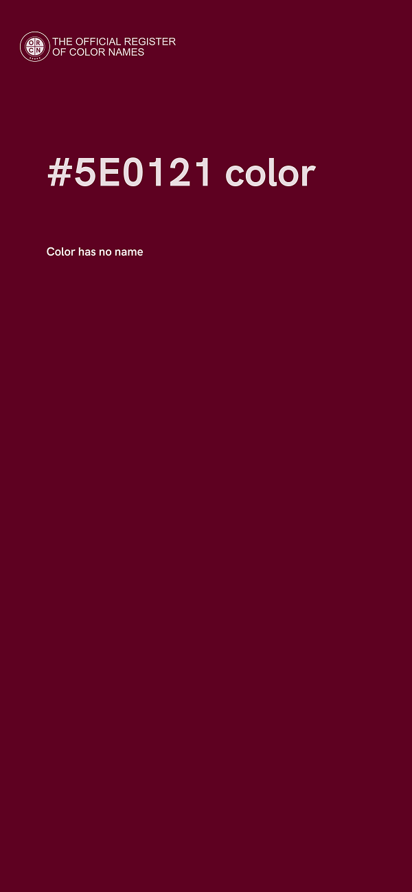 #5E0121 color image