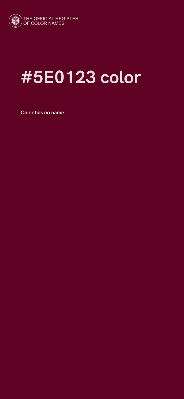 #5E0123 color image