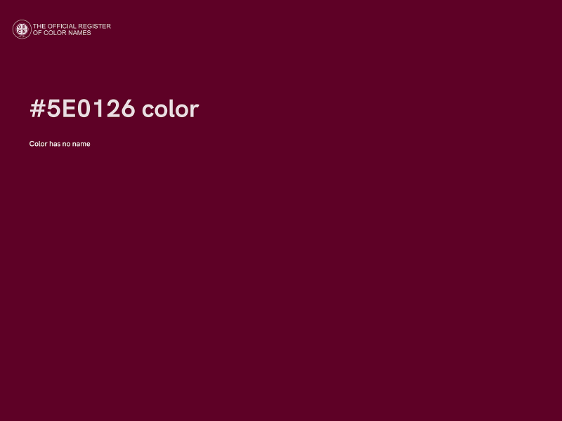 #5E0126 color image