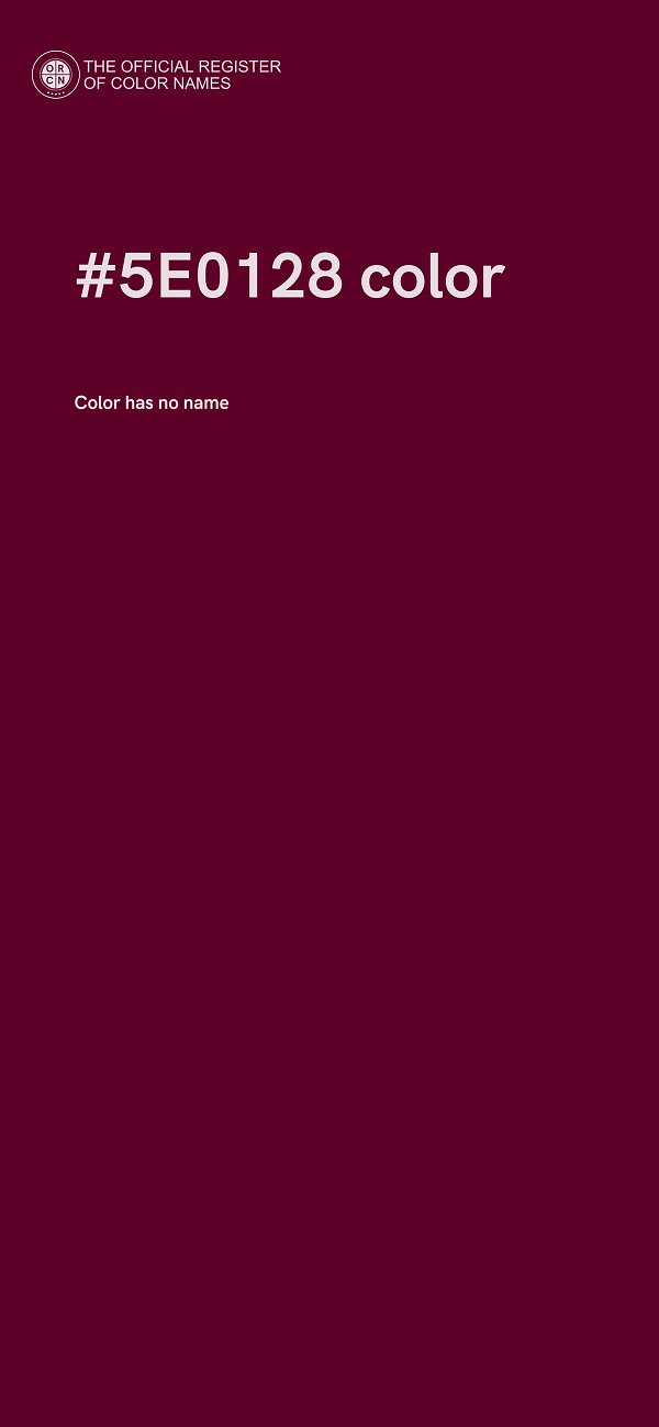 #5E0128 color image