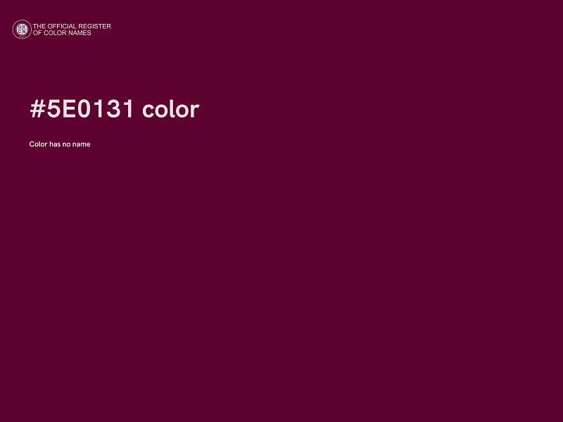 #5E0131 color image