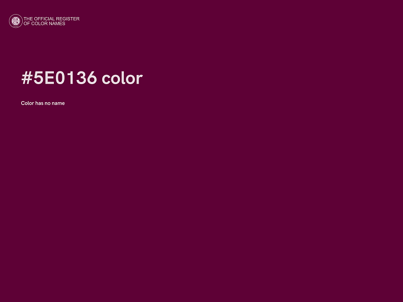 #5E0136 color image