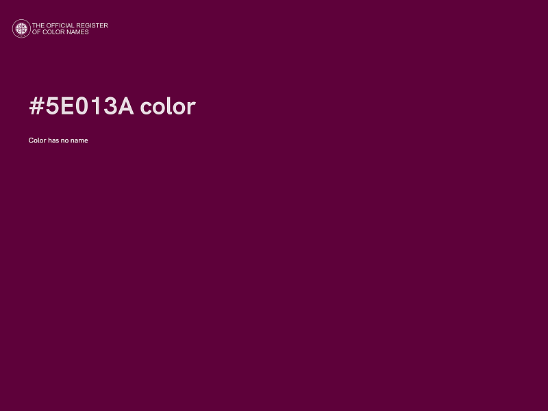 #5E013A color image