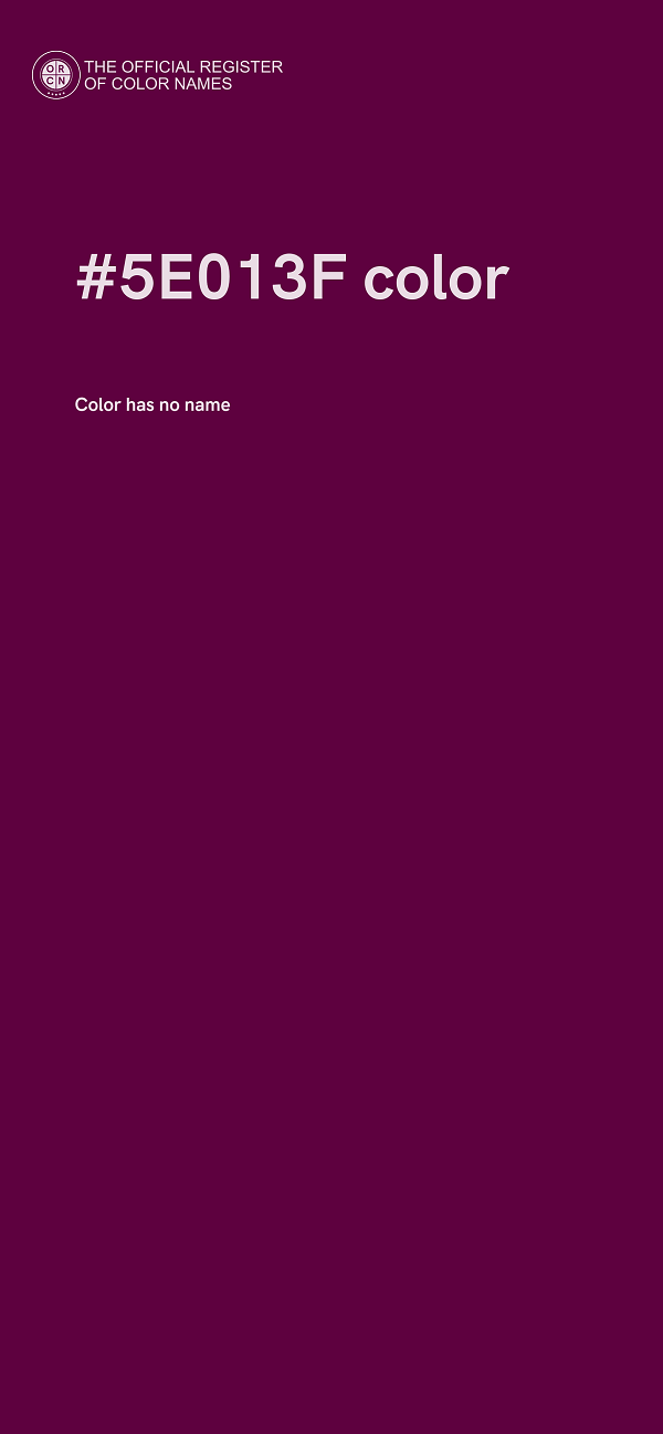 #5E013F color image