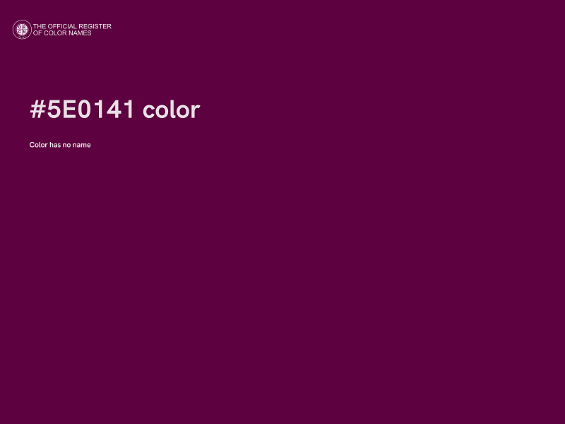 #5E0141 color image
